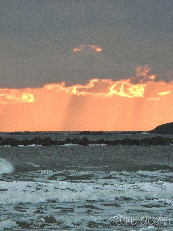 Coucher de soleil sur la côte bretonne